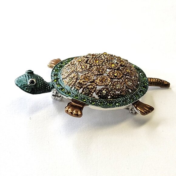 Sea Turtle Brooch Pin Tortoise Brooch - Picture 5 of 10